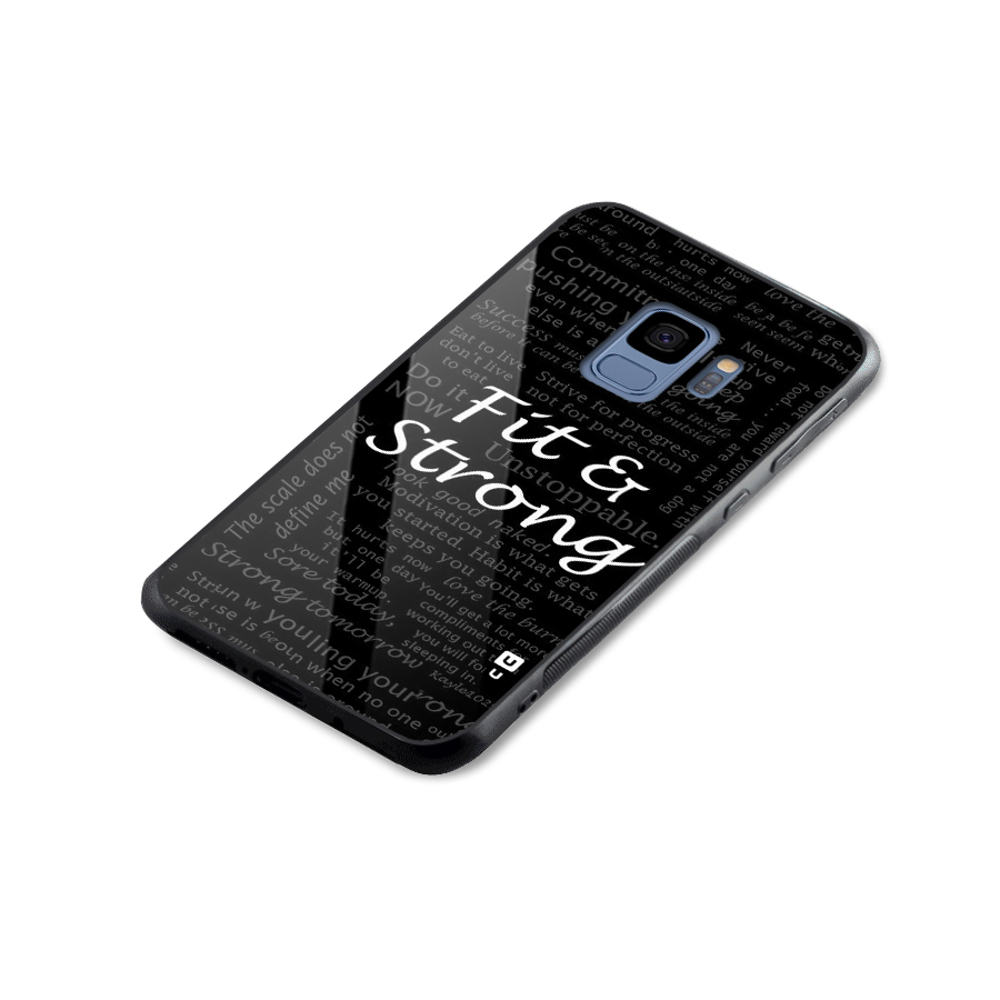 Fit And Strong Glass Back Case for Galaxy S9