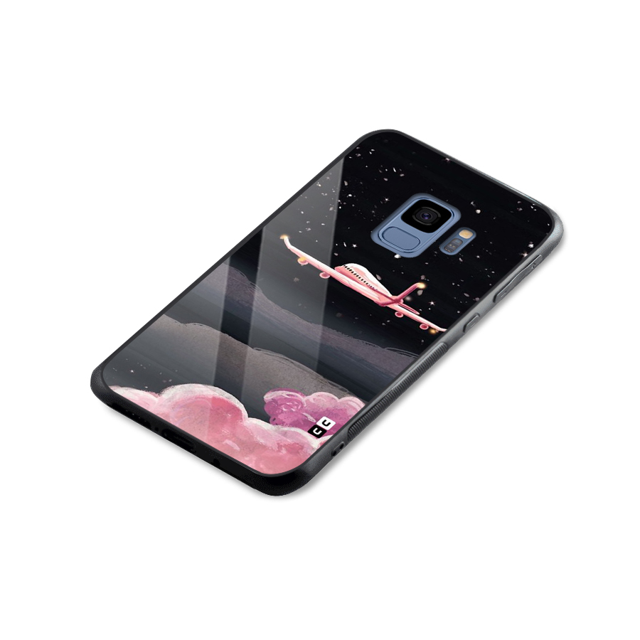 Fly Pink Glass Back Case for Galaxy S9