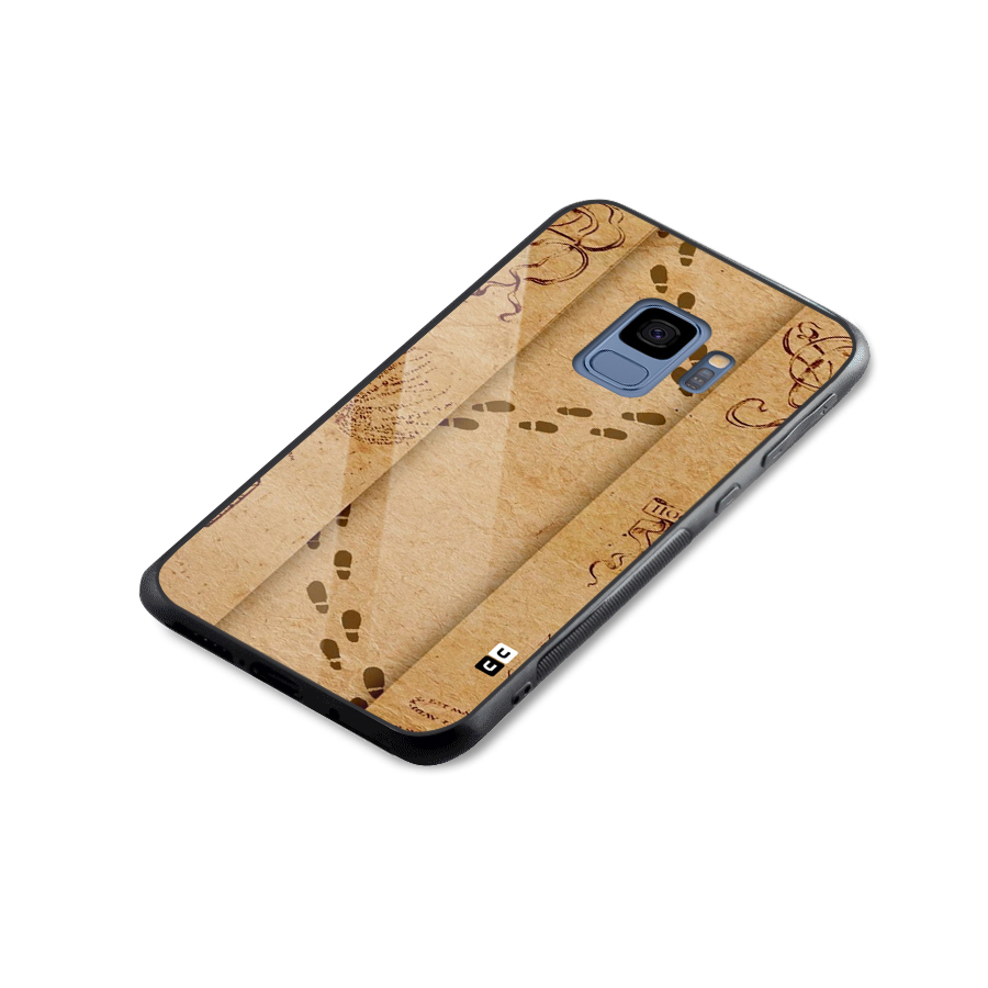 Footsteps Glass Back Case for Galaxy S9