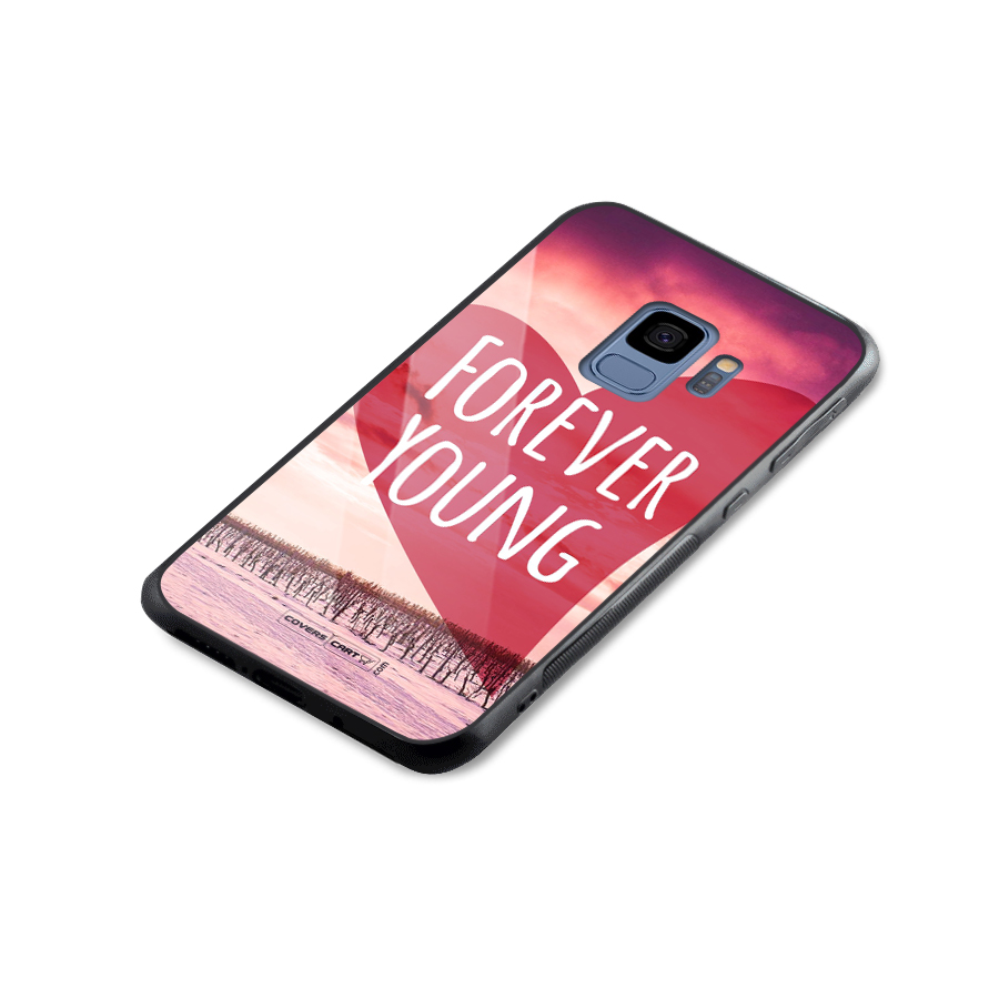 Forever Young Glass Back Case for Galaxy S9