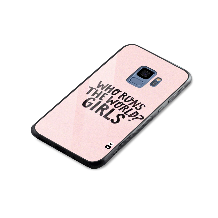 Girls World Glass Back Case for Galaxy S9