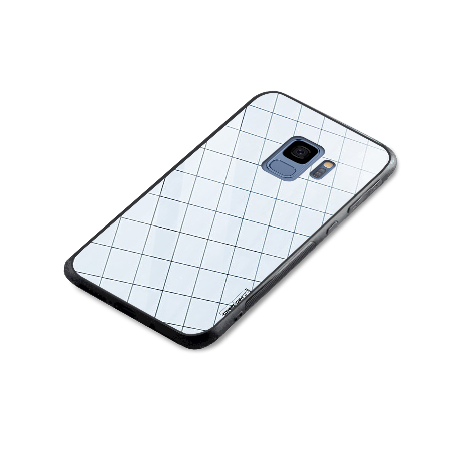 Glass Square Wall Glass Back Case for Galaxy S9