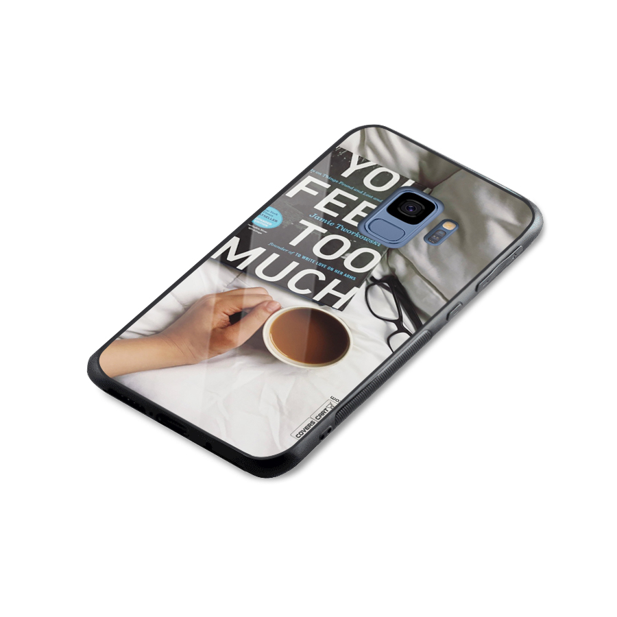 Good Reads And Coffee Glass Back Case for Galaxy S9