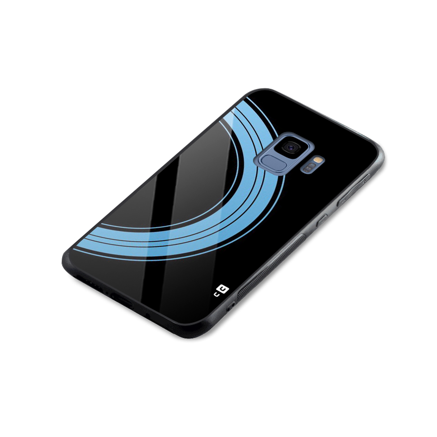 Half Circles Glass Back Case for Galaxy S9