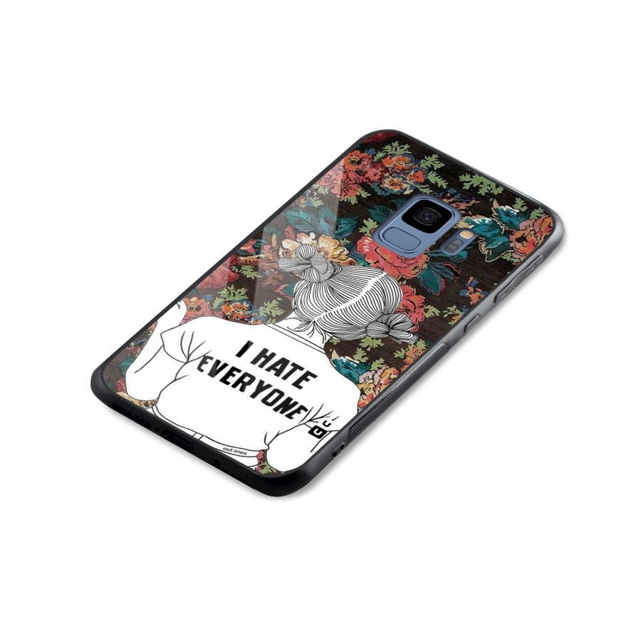 Hate Everyone Glass Back Case for Galaxy S9