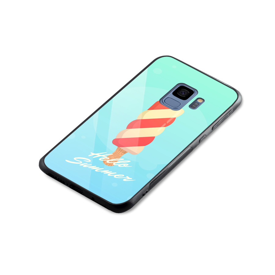 Hello Summer Glass Back Case for Galaxy S9