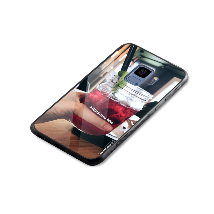 Hibiscus Tea Glass Back Case for Galaxy S9