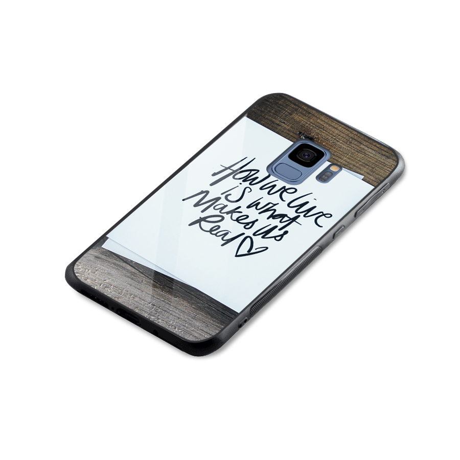 How We Live Glass Back Case for Galaxy S9