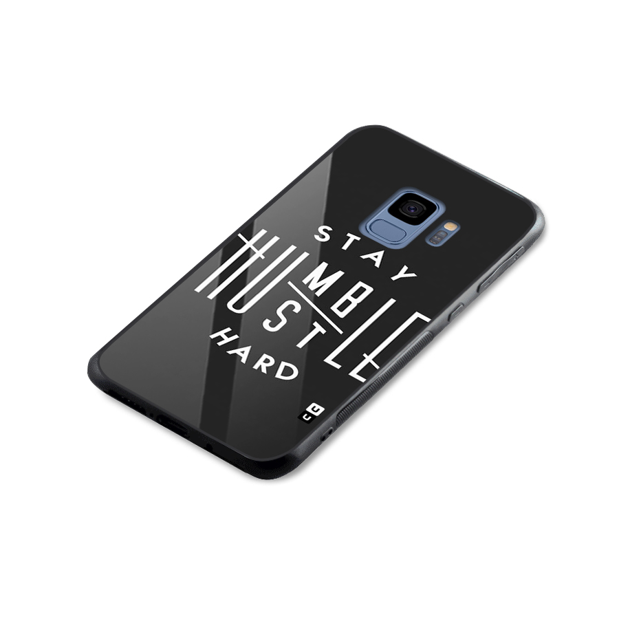 Hustle Hard Glass Back Case for Galaxy S9