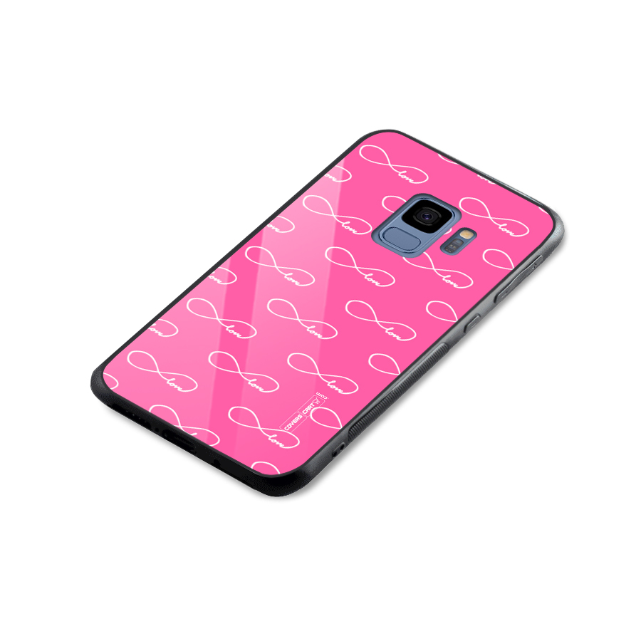 Infinity Love Glass Back Case for Galaxy S9