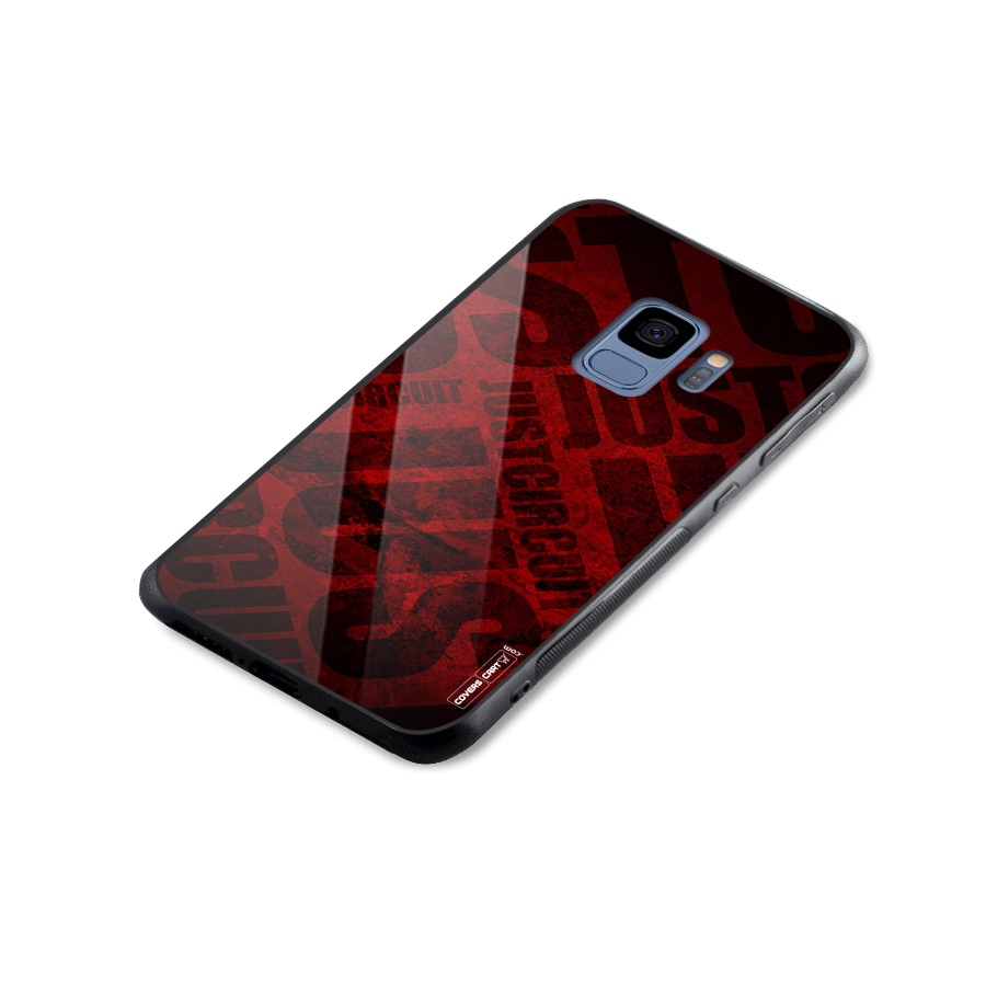 Just Circuit Glass Back Case for Galaxy S9