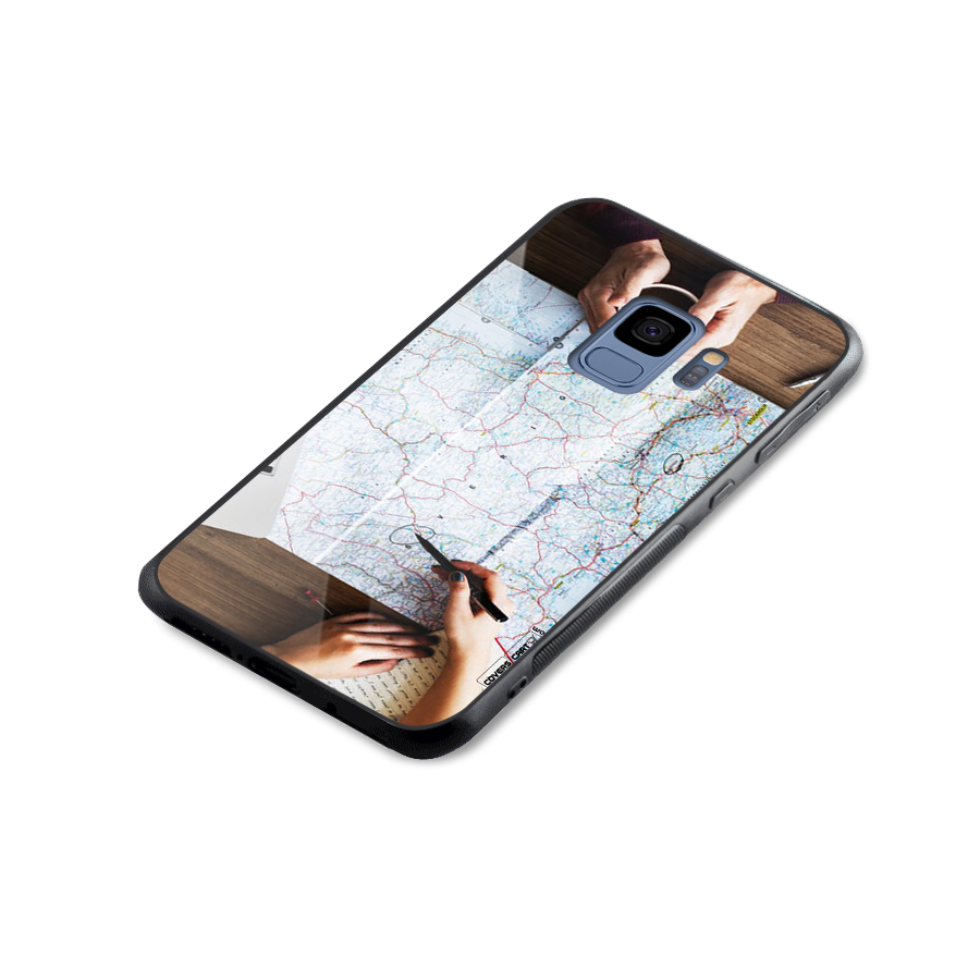 Just Travel Glass Back Case for Galaxy S9