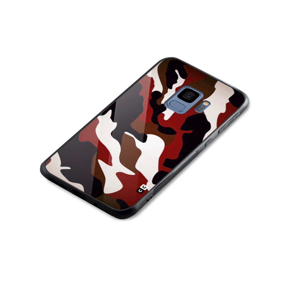 Leapord Pattern Glass Back Case for Galaxy S9