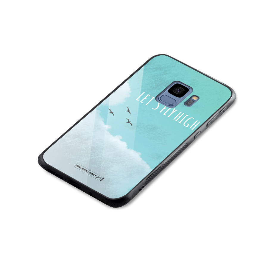 Lets Fly High Glass Back Case for Galaxy S9