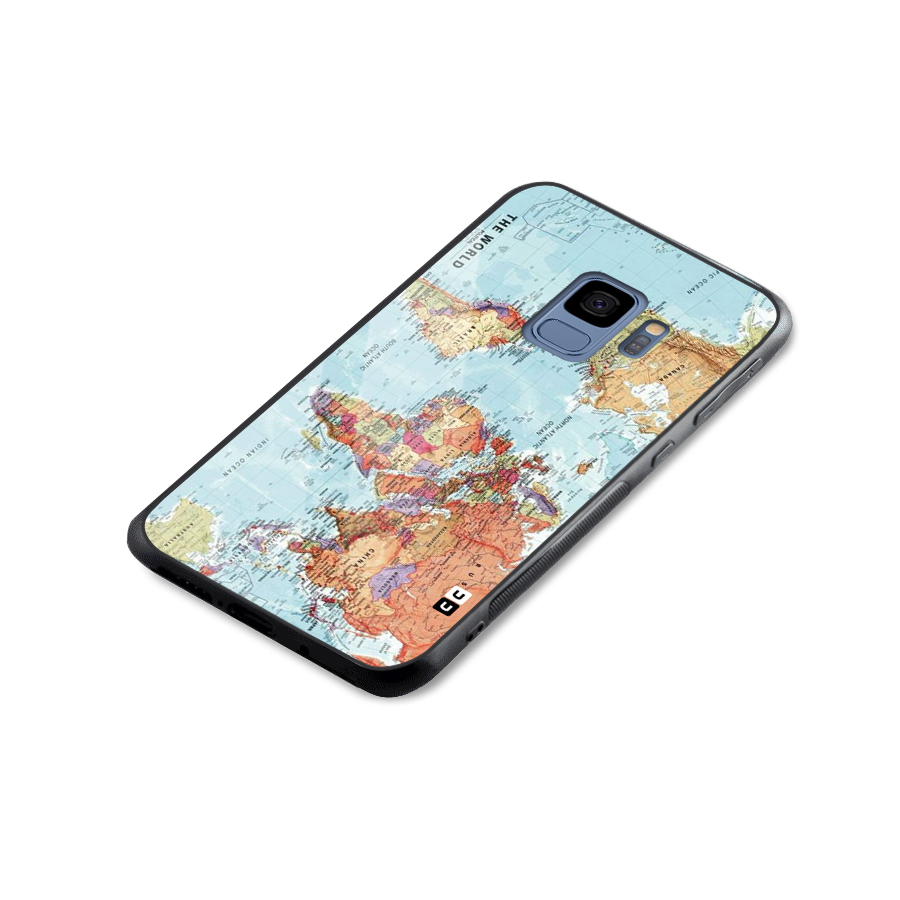 Lets Travel The World Glass Back Case for Galaxy S9