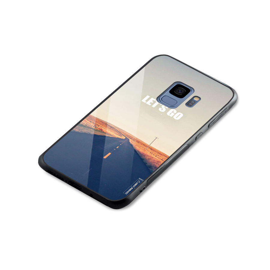 Lets Wander Glass Back Case for Galaxy S9