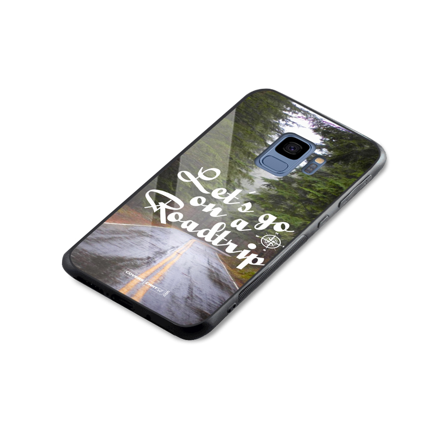 Lets go on a Roadtrip Glass Back Case for Galaxy S9