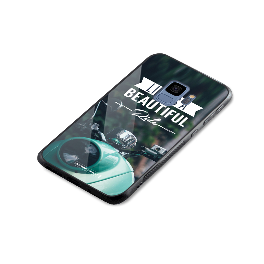 Life is a Beautiful Ride Glass Back Case for Galaxy S9