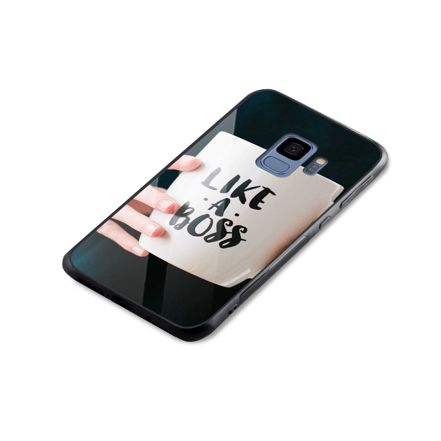 Like a Boss Glass Back Case for Galaxy S9