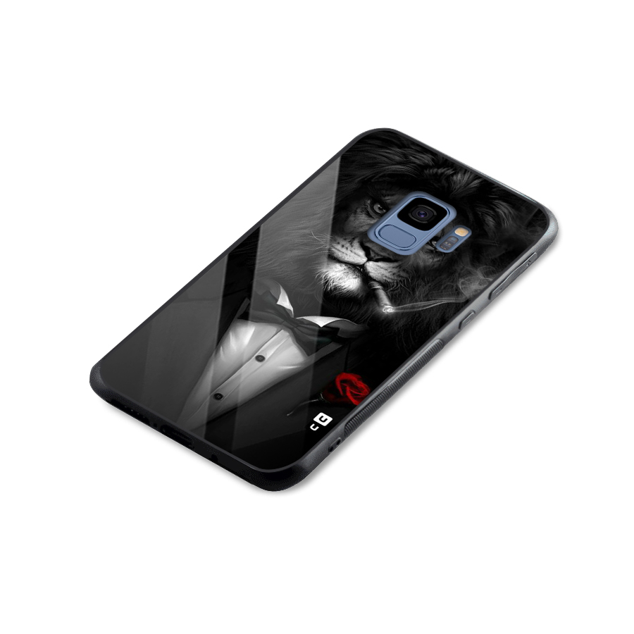 Lion Class Glass Back Case for Galaxy S9