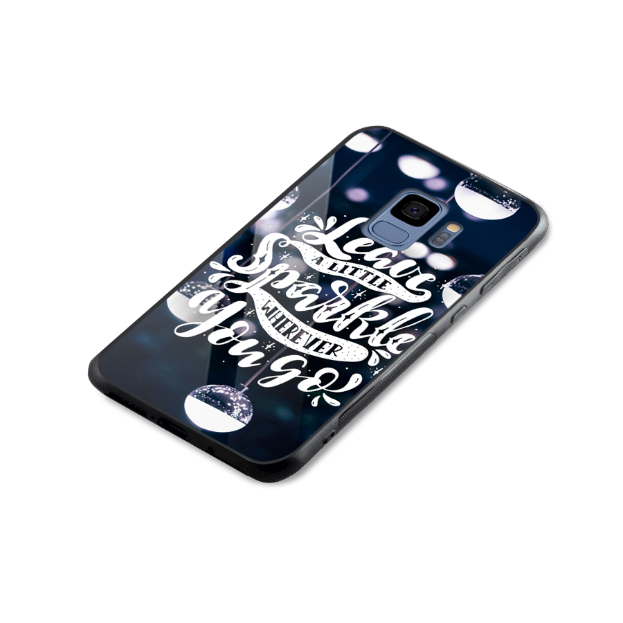 Little Spark Glass Back Case for Galaxy S9