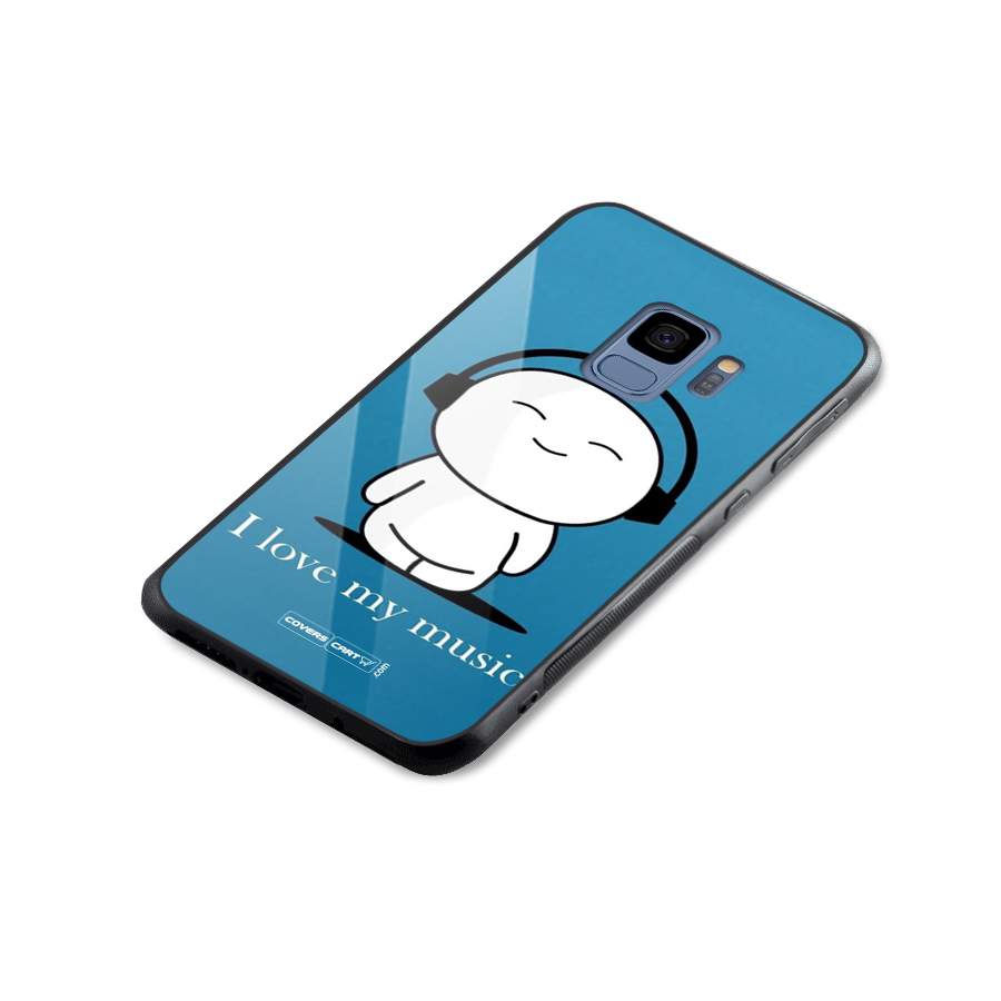 Love for Music Glass Back Case for Galaxy S9