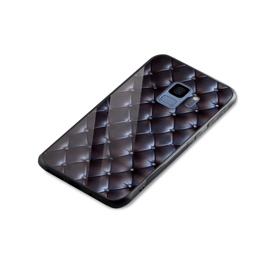 Luxury Pattern Glass Back Case for Galaxy S9