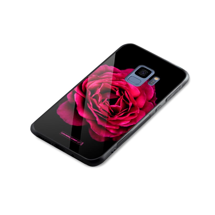 Magical Rose Glass Back Case for Galaxy S9