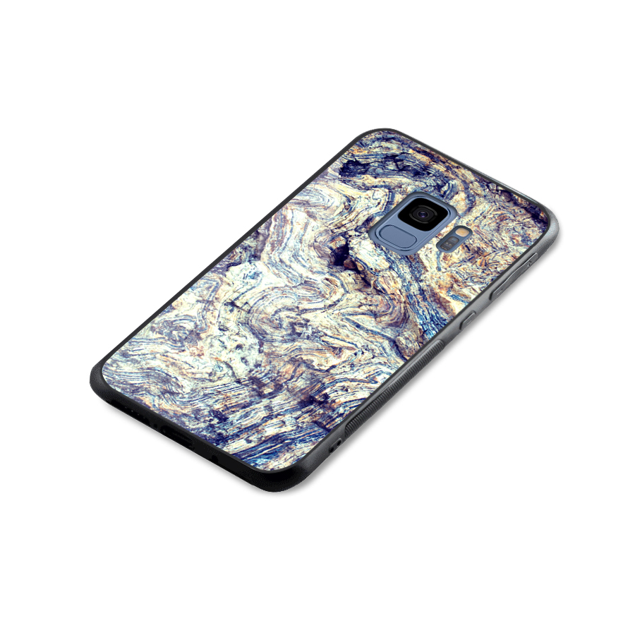 Marble Pattern Glass Back Case for Galaxy S9