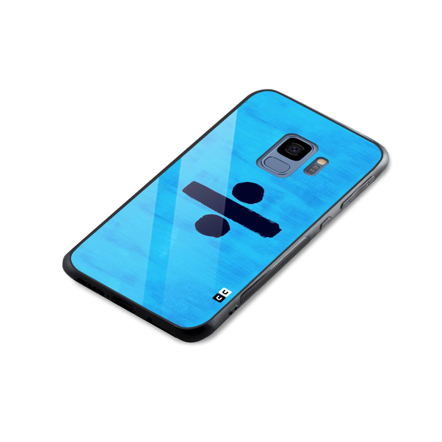 Math And Blue Glass Back Case for Galaxy S9