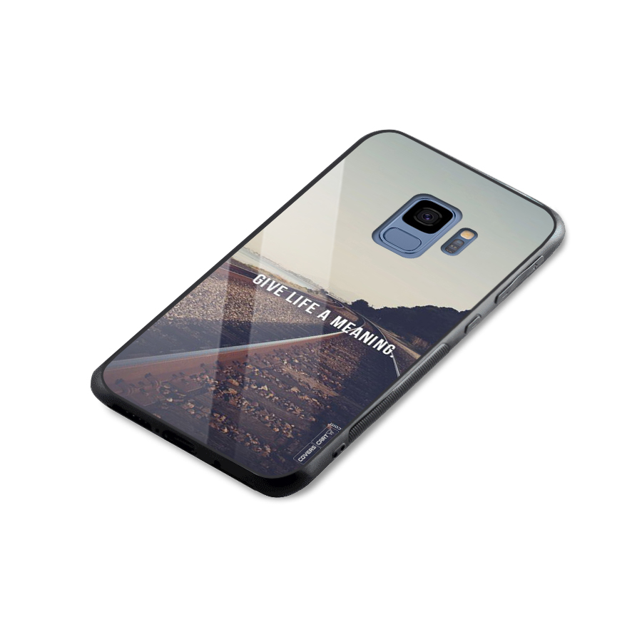 Meaning To Life Glass Back Case for Galaxy S9