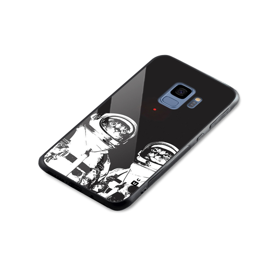 Meow Moon Glass Back Case for Galaxy S9