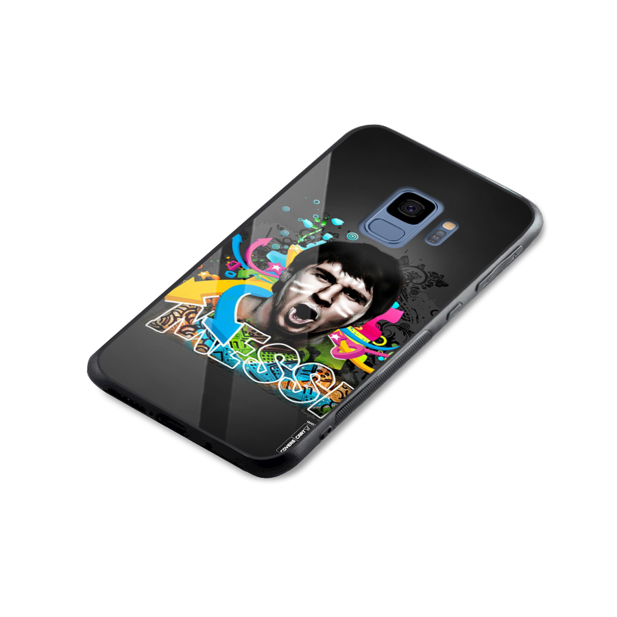Messi For Argentina Glass Back Case for Galaxy S9