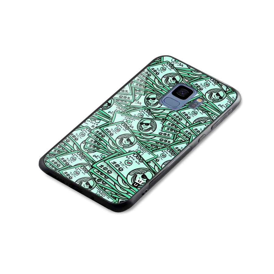 Money Swag Glass Back Case for Galaxy S9