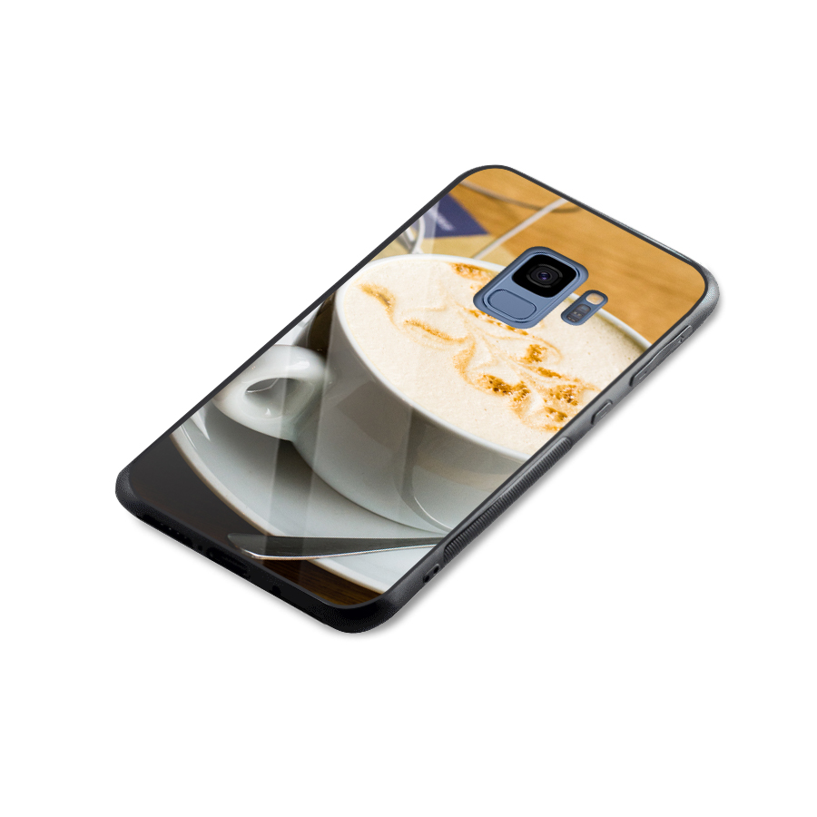 Morning Coffee Glass Back Case for Galaxy S9