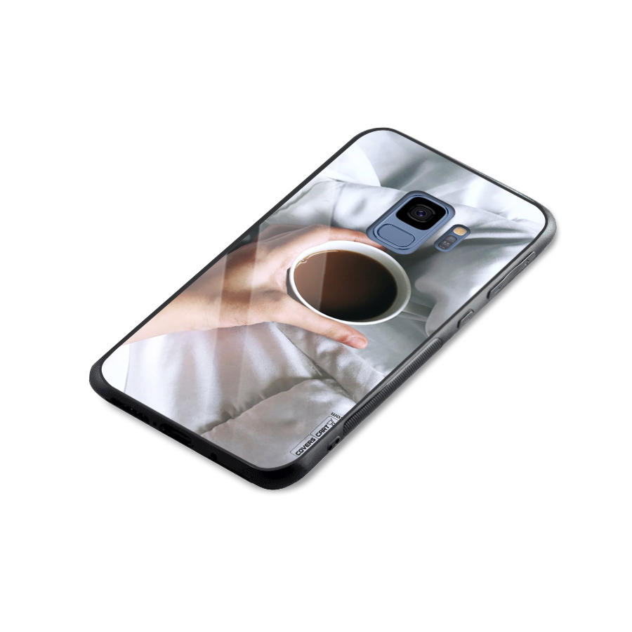Morning Mocha Glass Back Case for Galaxy S9