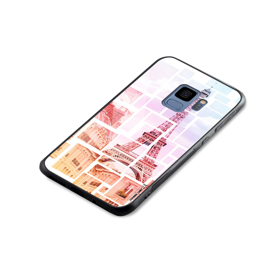 Mosiac City Glass Back Case for Galaxy S9