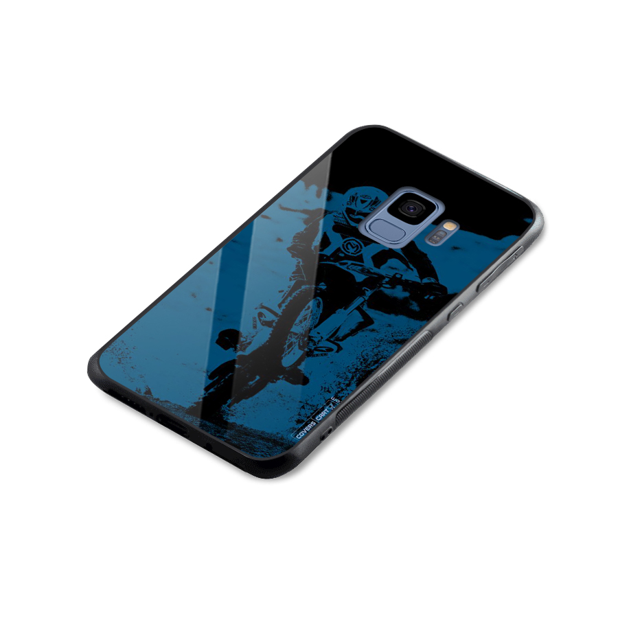 Moto Combat Glass Back Case for Galaxy S9