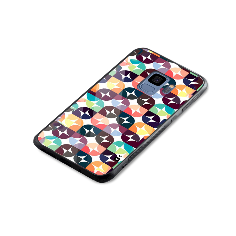 Multicolor Arc Glass Back Case for Galaxy S9