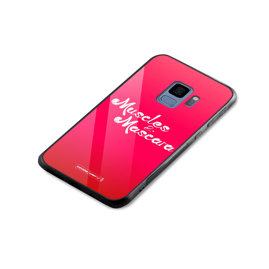 Muscles and Mascara Glass Back Case for Galaxy S9