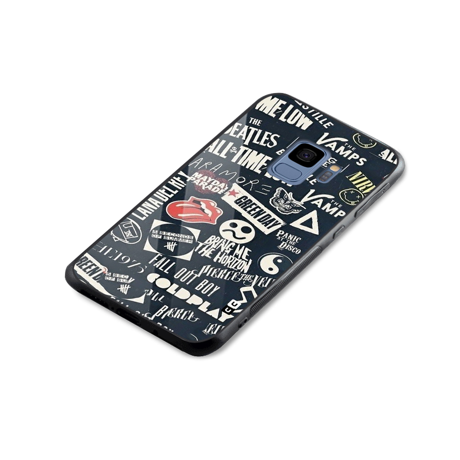 Music My Paradise Glass Back Case for Galaxy S9