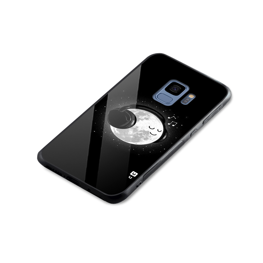 Music World Enjoying Glass Back Case for Galaxy S9