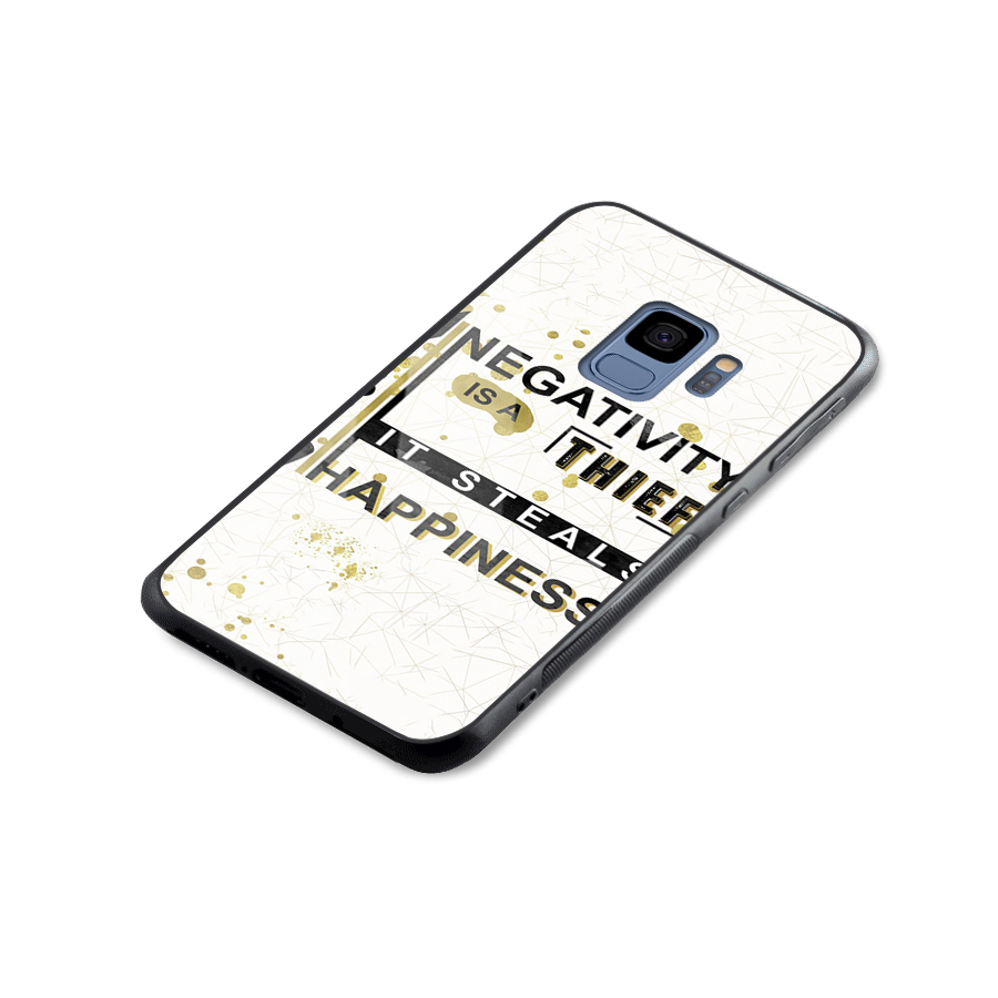 Negativity Thief Glass Back Case for Galaxy S9