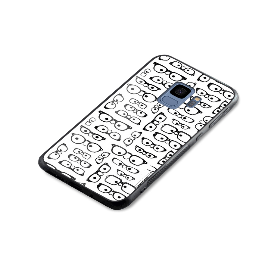 Nerdy Specs Glass Back Case for Galaxy S9