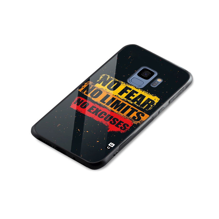 No Fear No Limits Glass Back Case for Galaxy S9