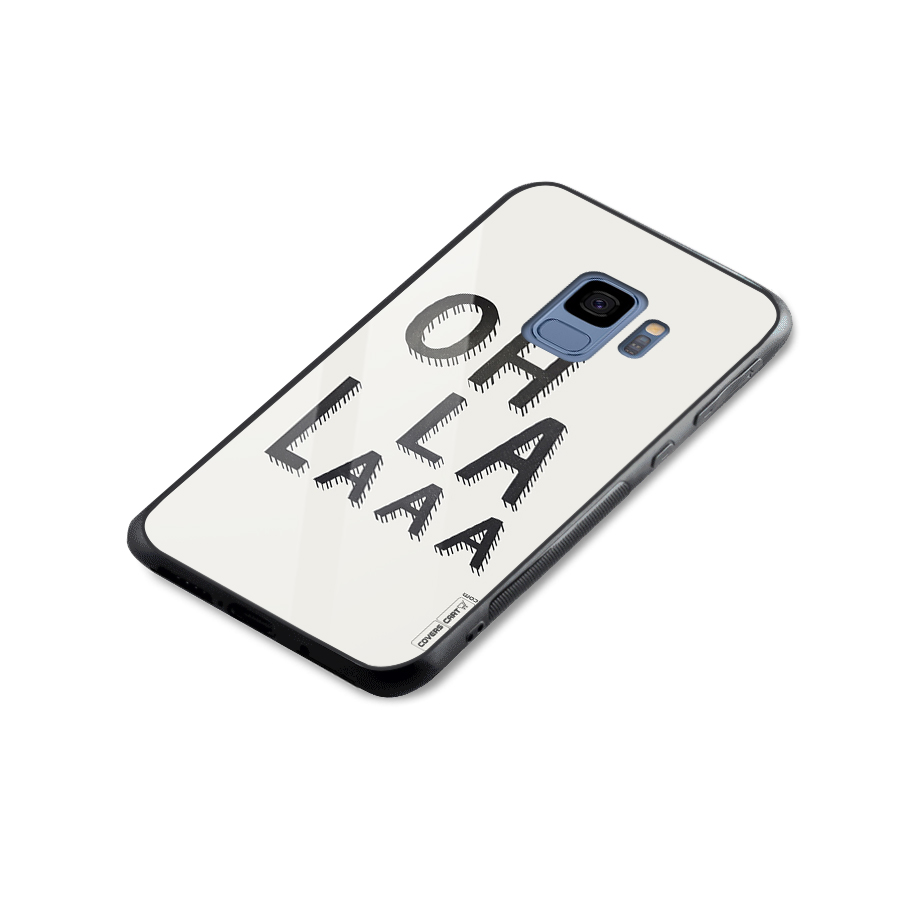 Oh La La Glass Back Case for Galaxy S9