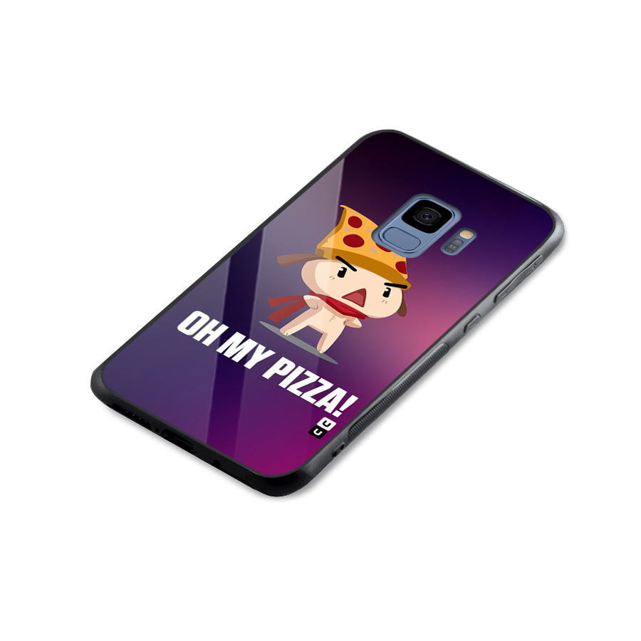 Oh My Pizza Glass Back Case for Galaxy S9