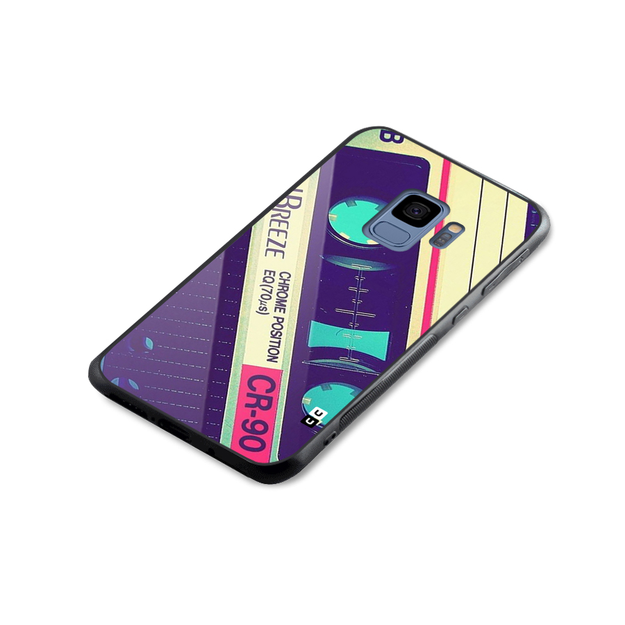 Old Casette Shade Glass Back Case for Galaxy S9