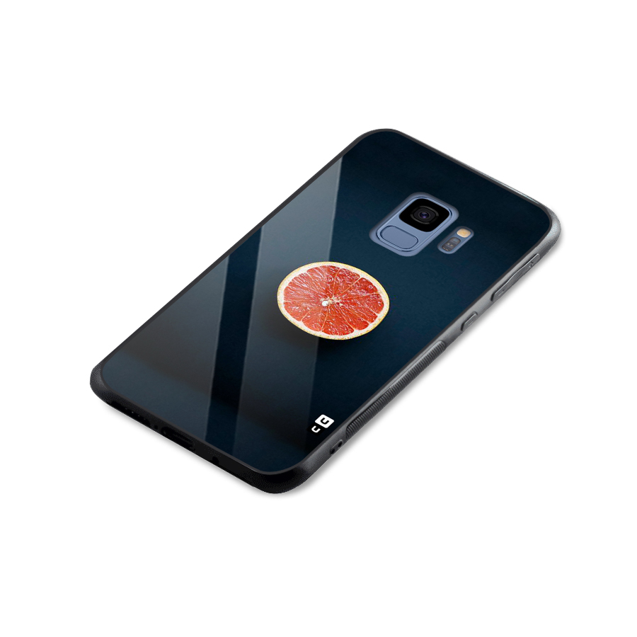 Orange Design Glass Back Case for Galaxy S9