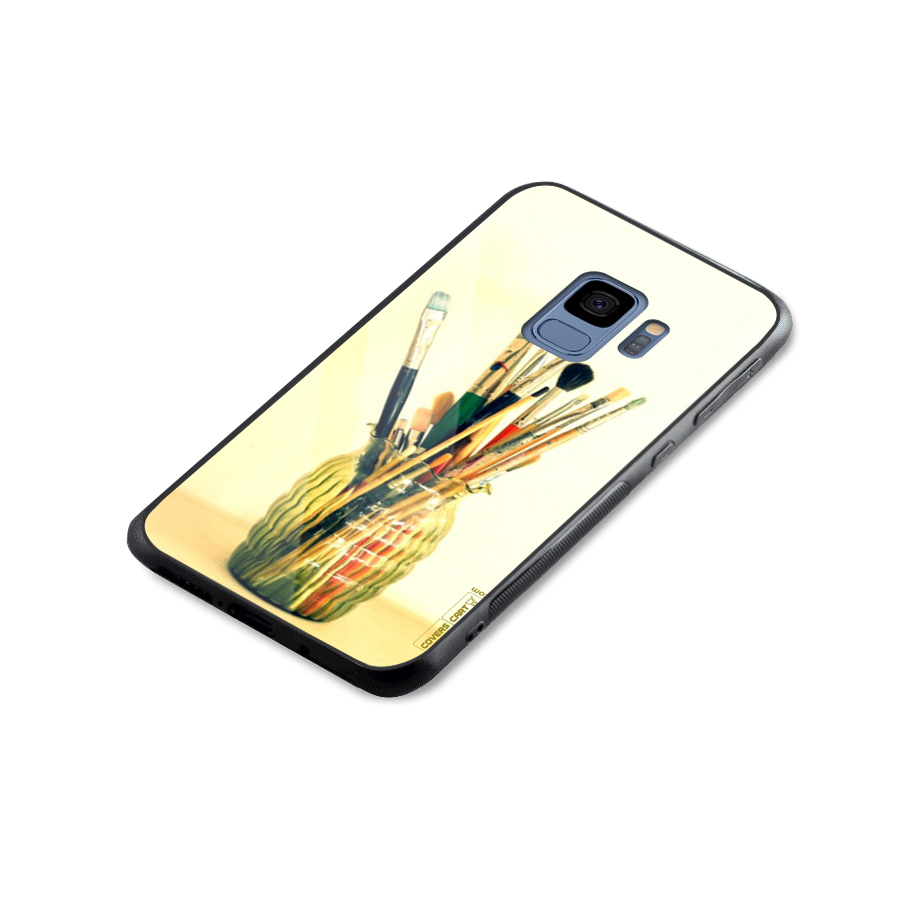 Paint Vass Glass Back Case for Galaxy S9